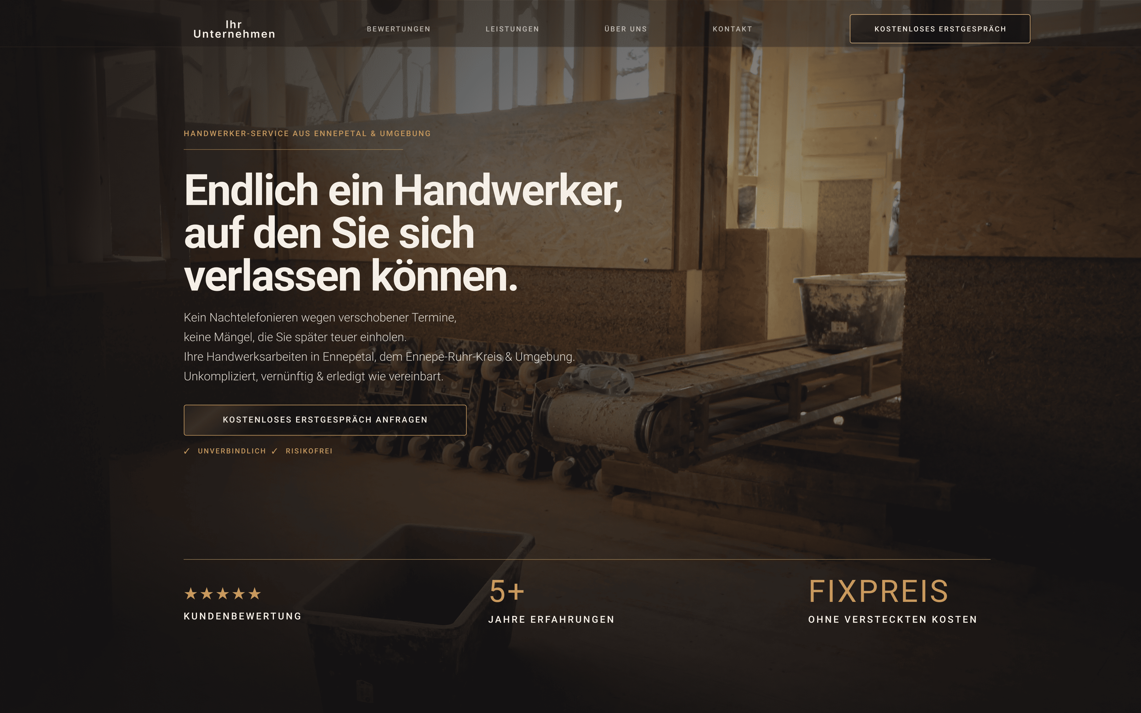 Vorschau: Handwerker Onepager